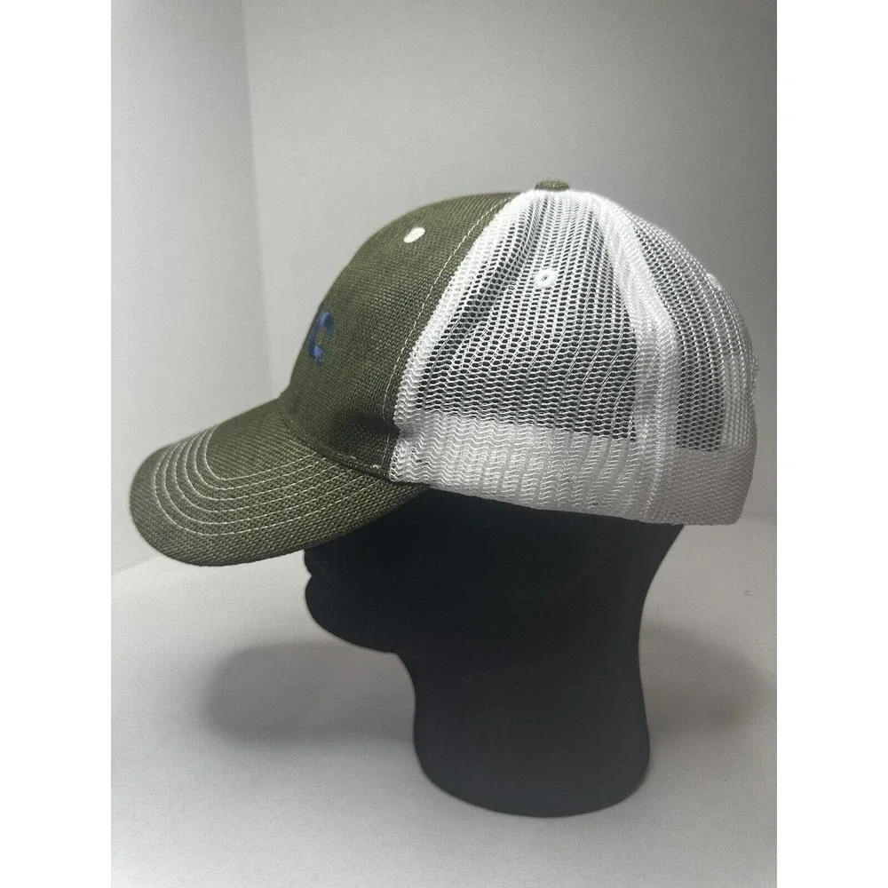 RTIC Trucker Hat Cap Olive Green White Mesh Back Adjustable Snapback NEW